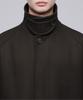 Musinsa Standard Mtr Oversized Balmacaan Coat [Dark Brown]