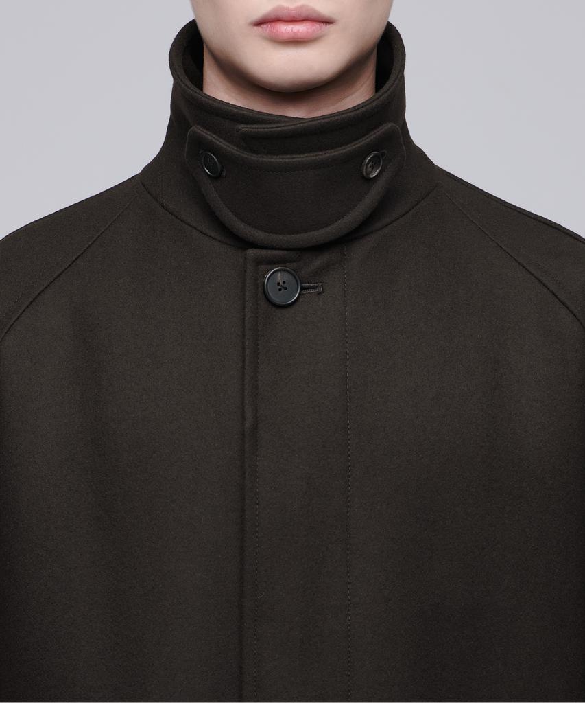 Musinsa Standard Mtr Oversized Balmacaan Coat [Dark Brown]