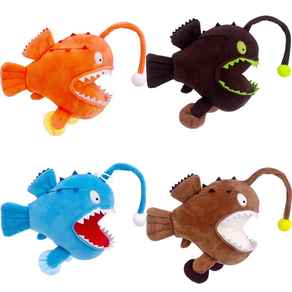 Melanocetus Johnsonii Plush Fish Toy With Soft Crystal Cotton For Kids And Collectors