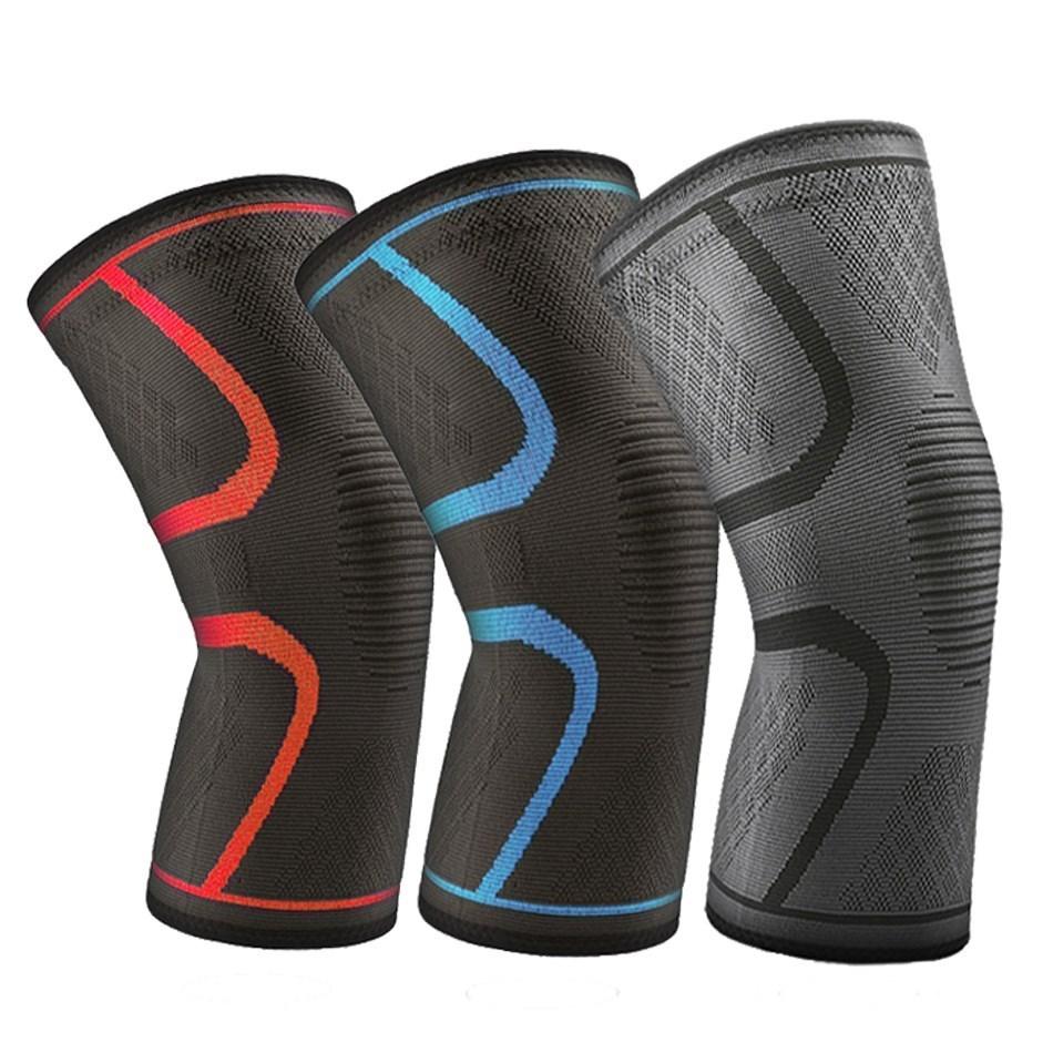 1 STK Elastiske knebeskyttere Nylon Sports Fitness Knepute Fitnessutstyr Patella Brace Løping Basketball Volleyballstøtte
