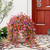 Faux Eucalyptuses Morning Glory Wall Decoration Decorative Silk Greenery For Living Room Garden Party Arrangements