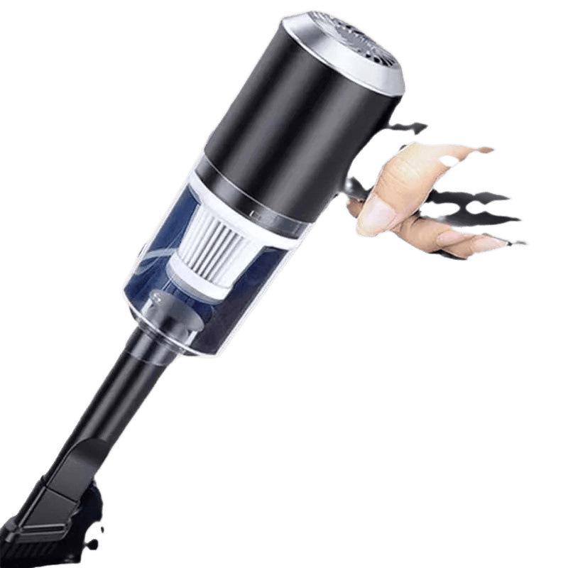 Rechargeable Dual-Purpose Vacuum & Blower: Handheld Cleaner for Home, Car, Desktop, Wardrobe & Hair Drying Tasks.