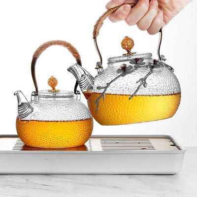 750/930ml Creative Boutique Japanese Thicken Heat Resistant Glass Tea Pot Home Flower Teapot Office Kettle Gift Collection