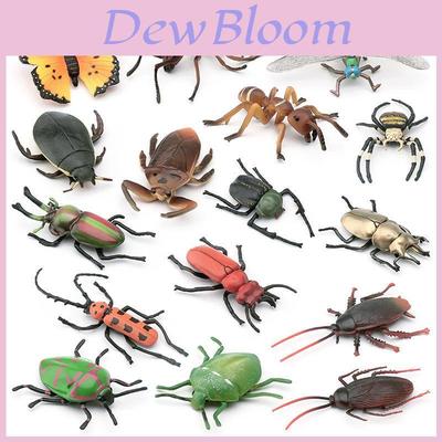 Realistisches PVC Insektenmodell-Set mit Schmetterlingen, Käfern, Spinnen, Ameisen und Libellen für Sammler und Liebhaber