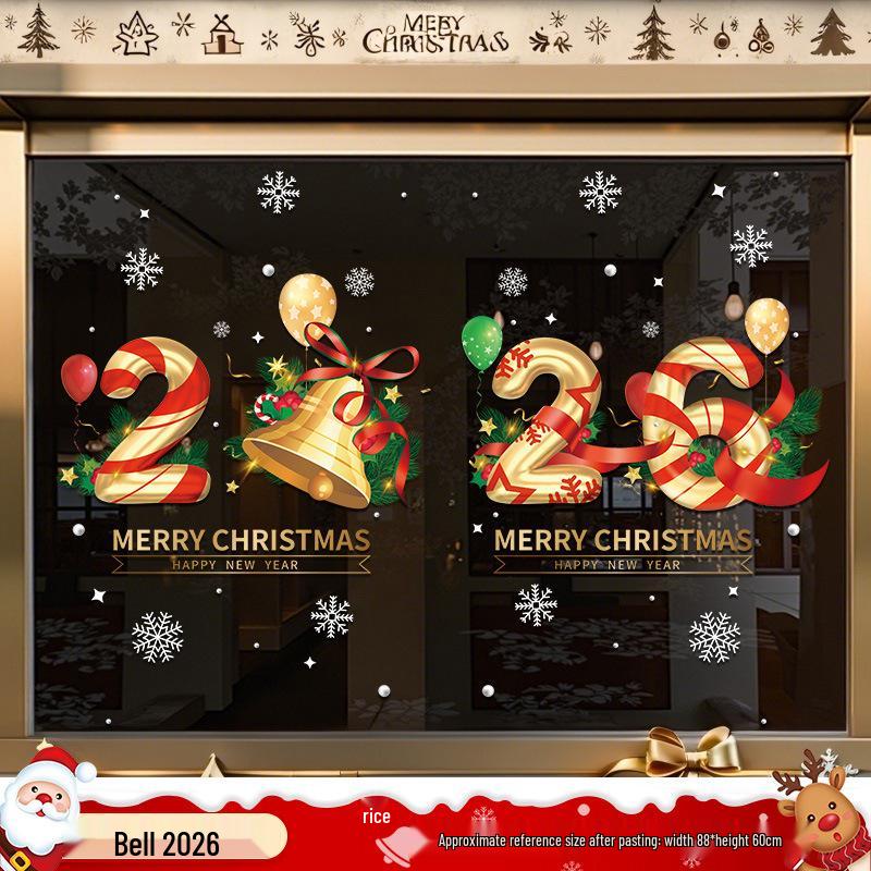 Santa Claus Window Cling Christmas Decoration Decal
