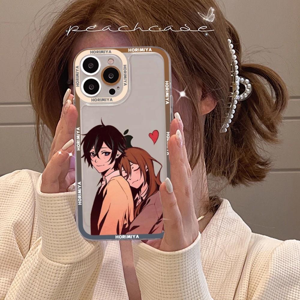 Anime Horimiya Phone Case For iPhone 15 11 12 13 14 Mini Pro Max XR X XS TPU Clear Case