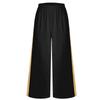 Girls Liturgical Dance Pants Metallic Patchwork Wide Leg High Waist Elastic Waistband Performance Trousers