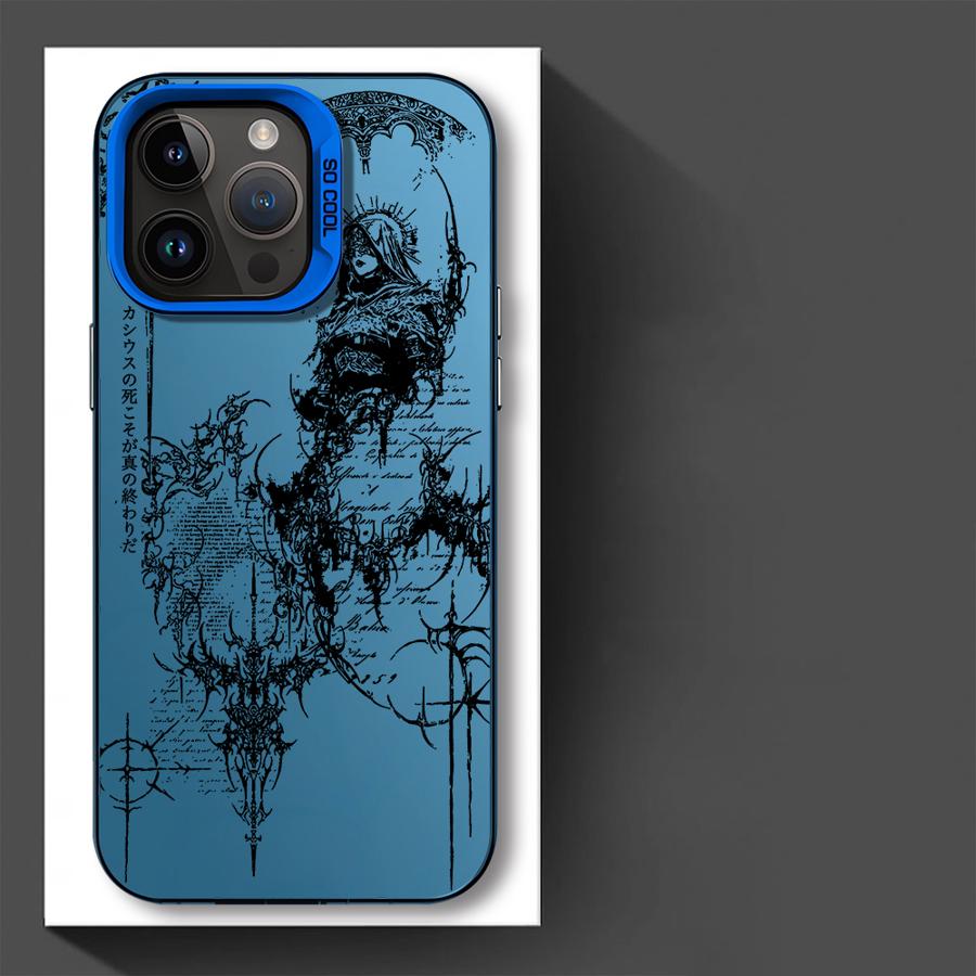Phone Cover Case for iPhone 17 Pro Max 14 Plus 12 Pro 16 15 13 11 Air Gothic Style Angel Cross