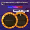 Yellow Flashing Light Touch Auto Solar Charging Car Night Safety Strong Magnetic Base Car Warning Lamp Anti-Collision Tail Light