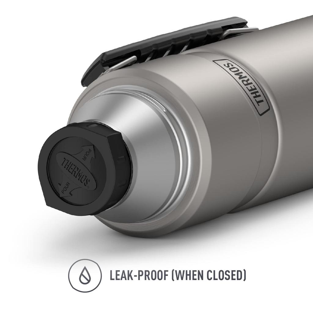 [Top-ranked insulated, stylish water bottle] Thermos Stainless King 1.2L Silver (Thermos Stainless King 40-Ounce Beverage Bottle, Stainless Steel)
