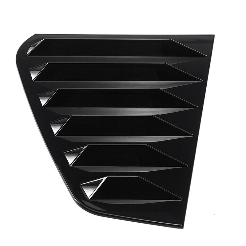 2X Car Rear Side Window Louvers, For Golf 7 R MK 7 7.5 2013- Racing Style Window Blinds Air Vent Scoop Cover Black