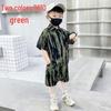 Boys' Hawaiian Floral Shirt & Shorts Set - Stylish Summer Beachwear for Kids