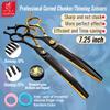 Fenice JP 440C 7,25/7,5 pollici Forbici Professionali per Toelettatura Cani Curve Chunker Squalo Riempitrici Forbici per Taglio Viso Corpo Cane