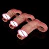 Gerçekçi Penis Kılıfı Boyut S M L XL Silikon Açık Uçlu Sik Kılıfı Yüzük Gerçekçi Oyuk Dildo Seks Oyuncağı Sik Büyütme