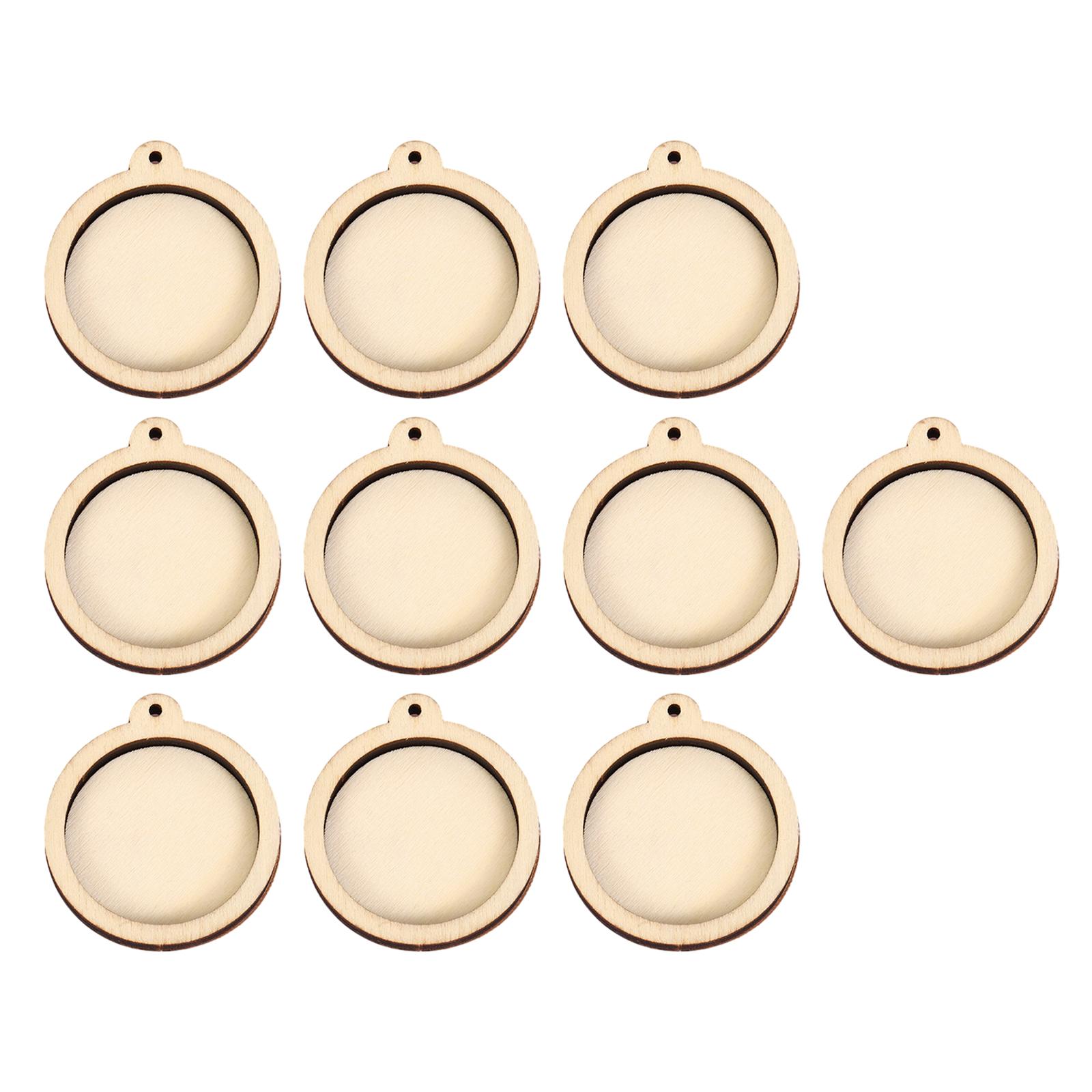 

10 Pieces Mini Embroidery Hoops Embroidery Frames Display Frame for Jewelry Pendant Frame Crafts Home Decor Hanging Ornament