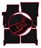 Velour Floor Mats with Red Edge For: Volkswagen Amarok Pickup (2010-)