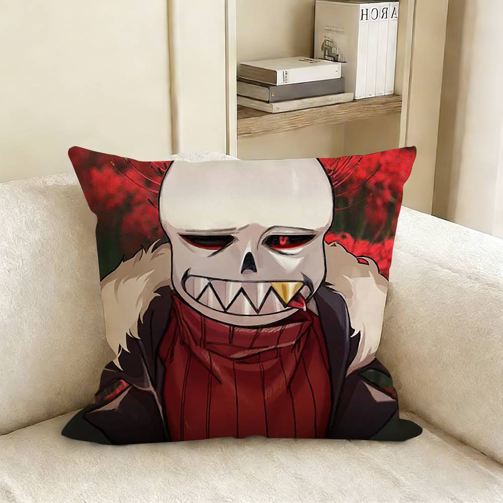Fell Ink Sans U-Undertale Au Pillow Cover Sofa Cushion Cover Home Room Decoration Children Gift
