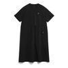NATIONALGEOGRAPHIC N242Wop910 Adélie Lightweight Woven Stretch Round Neck Dress Carbon Black