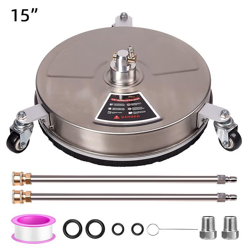 Anjie 15-inch Stainless Steel High-Pressure Surface Cleaner