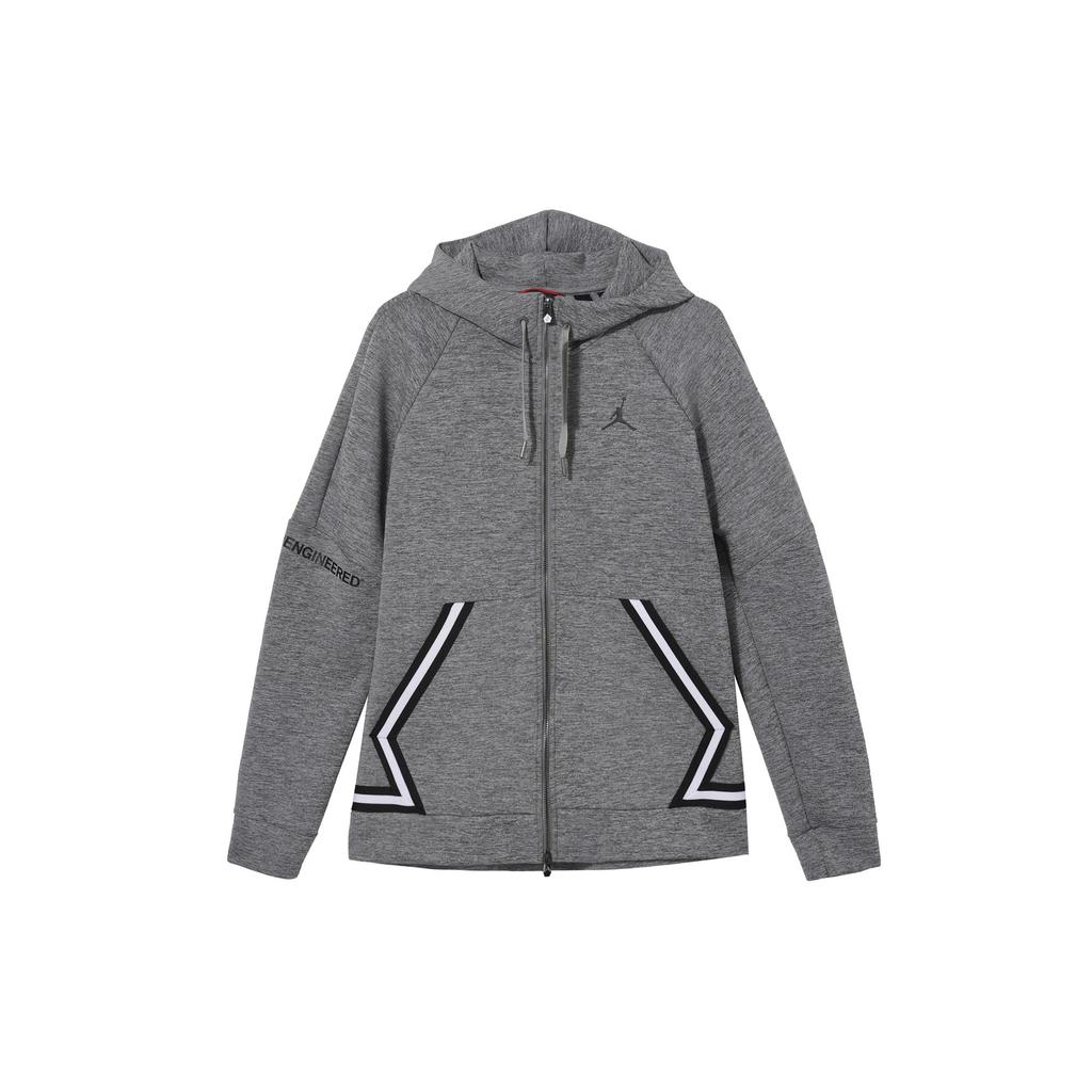 Jordan Jackets Men's Gray Hooded Moderate Other 939941-091