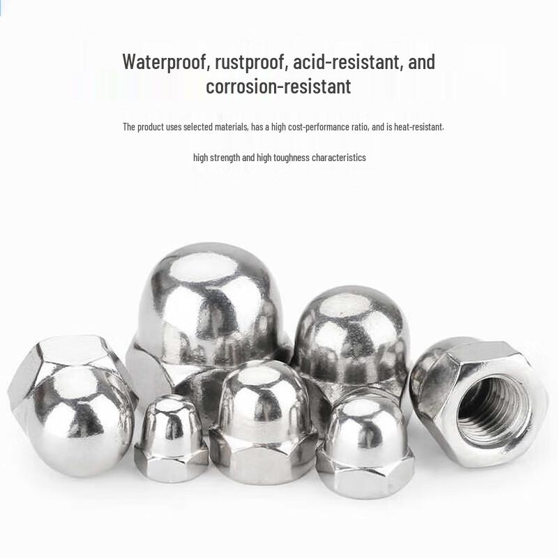 304 Stainless Steel Dome Head Decorative Nut Cap