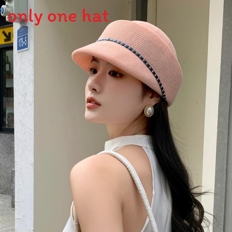 

Summer Knit Sun Hat For Women With Uv Protection And Breathable Fabric For Casual Sunshade розовый