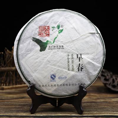 Mengku Rongshi 2012 Alter Puer-Tee Mu Ye Chun Vorfrühling Roher Pu-Erh-Teekuchen 400g