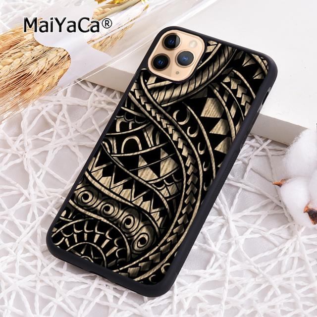 

MaiYaCa Маори Самоа Полинезийский Племенной Чехол Для Телефона Для iPhone 17 Air 16 15 14 plus 12 13 pro max Защитный Чехол coque iPhone 16e
