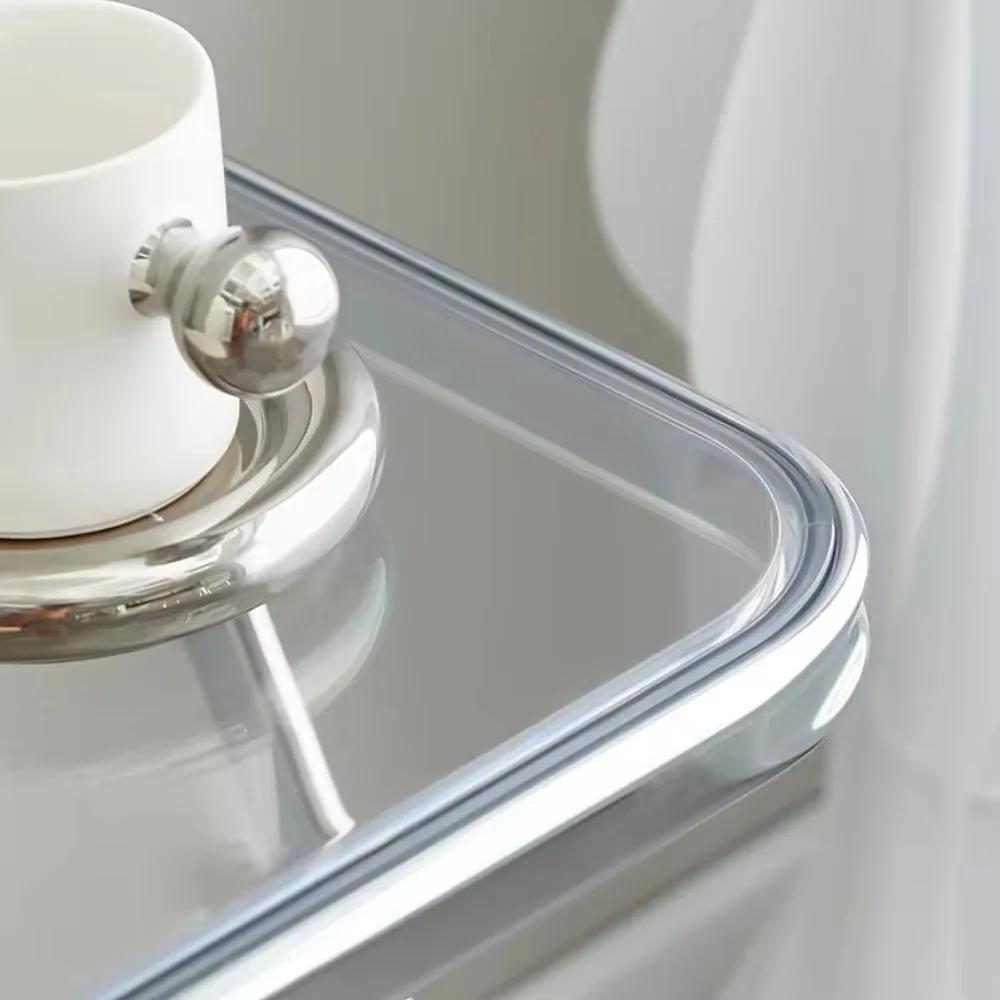 Acrylic Folding Desk Portable Small Table Study Desk Balcony Computer Table Mini Bedroom Bed Side Table Furniture Living Room