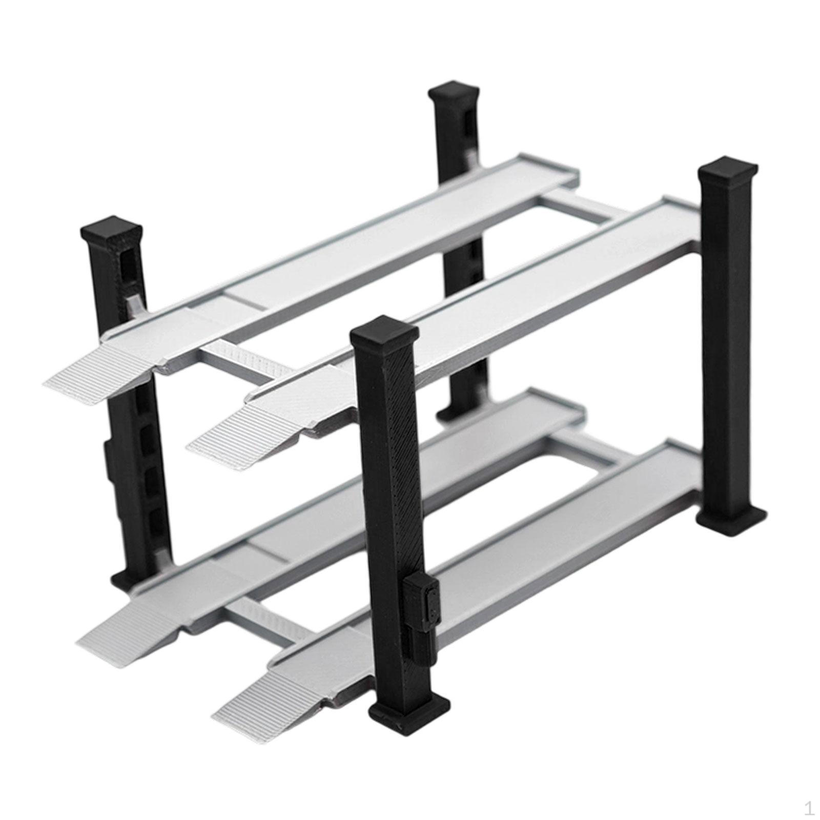 

1/64 Диорама Витрина для автомобилей Смола Макет Украшение Коллекционная Сплавная Модель Подставка для игрушек чёрный