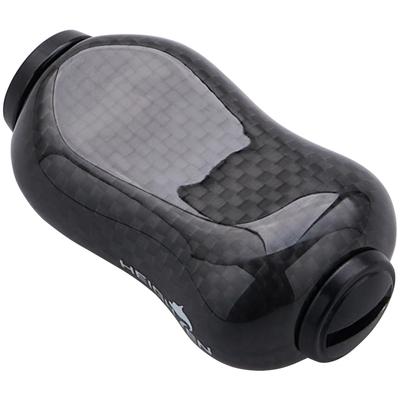 FÖRHÖJD 21mm Rulhandtagsknopp 5g Kolfiber Shimano Daiwa Universell Typ S Typ A för Gourd-serien (Förbättrad) (Daiwa) (Shimano) (Helt svart) (743)