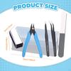 5 Pieces Model Tools Kit Hardware Basic Set for Building Deep Blue Pliers