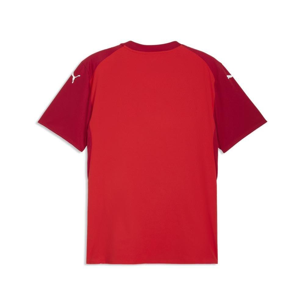 PUMA teamFINAL26 Ultraweave Football Jersey Red/Dark Cherry White - Size M