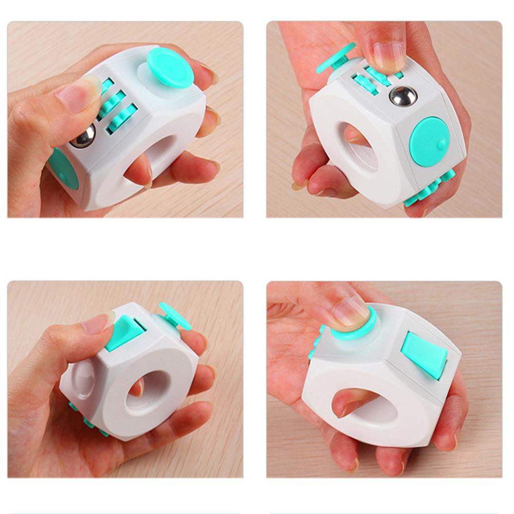 6 Sides Fidget Roller Sensory Toys Stress Reliever Decompression Fingertip Fidget Toy for Kids Adults with ADHD OCD Autism Gifts