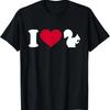 I Love Squirrel T Shirt