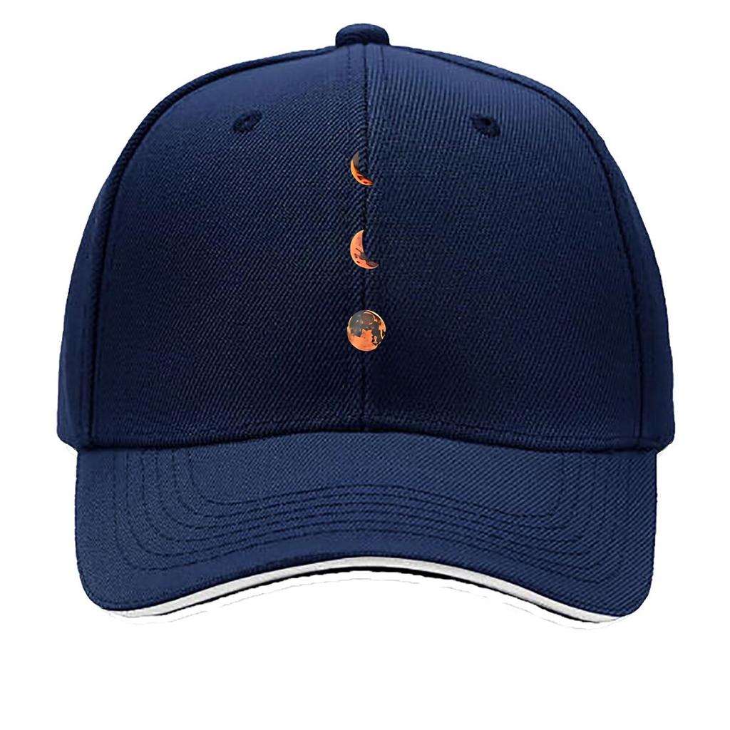 Realistic Resin Lunar Phase Moon Decor Hip Hop Hat Fashion Outdoor Sports Sandwich Baseball Cap