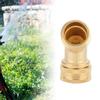 3/4" Messing Winkel Kugelhahn Schlauchanschluss Adapter mit Dichtung für Garten