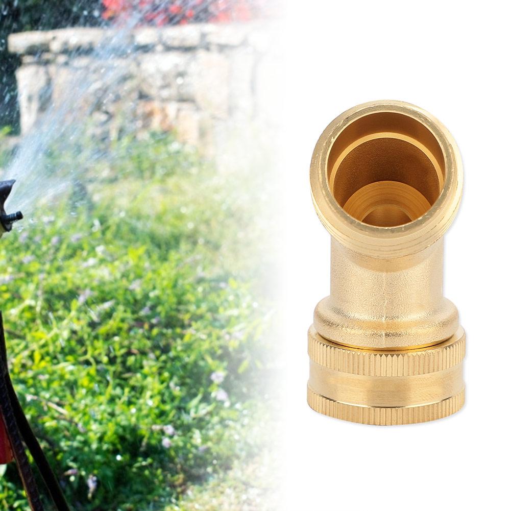 3/4" Messing Winkel Kugelhahn Schlauchanschluss Adapter mit Dichtung für Garten