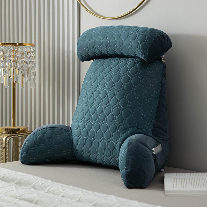 

Large Reading Pillow with Detachable Neck Roll & Arms for Sitting in Bed or Couch Backrest Pillow Adult Back Pillow for Relaxing 75 58CM 1.8kg
