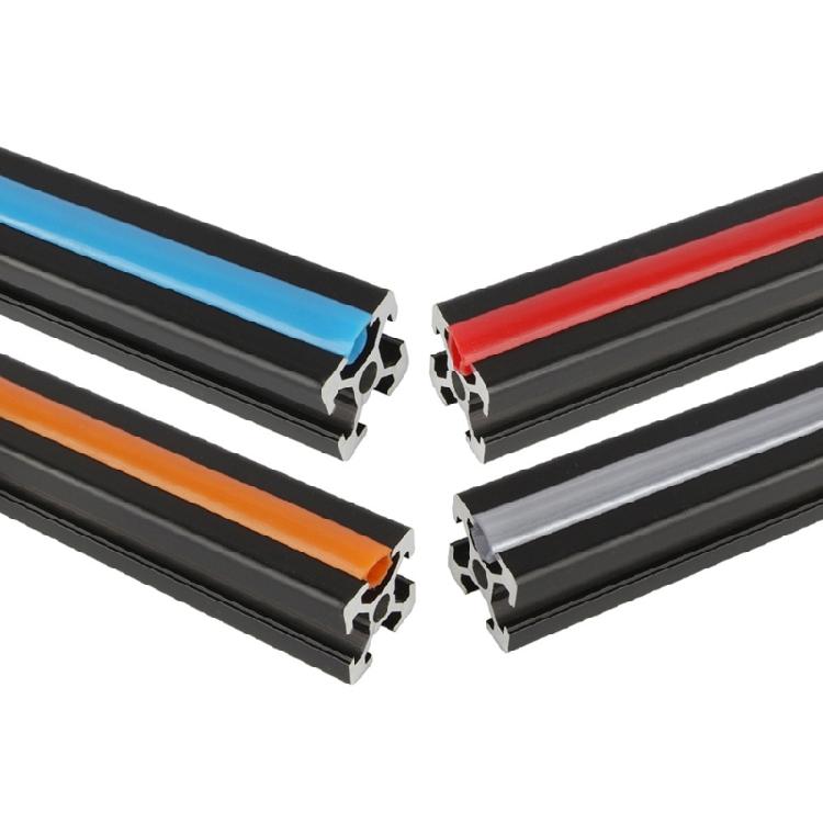 Colored 4 Meter PVC Flat Seal for Sealing and Decorating 2020 V Slot Aluminum Structure