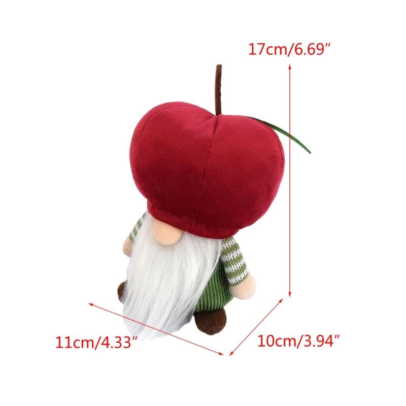Handmade Plushes RedApple Gnome Ornaments Party Decorations Ornaments Supplies for Bedroom Dormitory Decorations