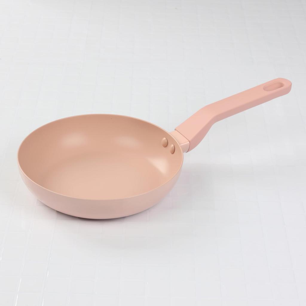 Pearl Metal Rosa Frying Pan, 20cm, Induction Compatible, Fluoropolymer Coating, HC-724