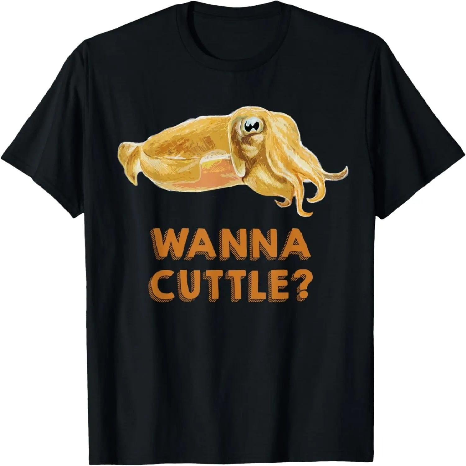 

Wanna Cuttle Cuttlefish Tee Shirt XXXXXL чорний