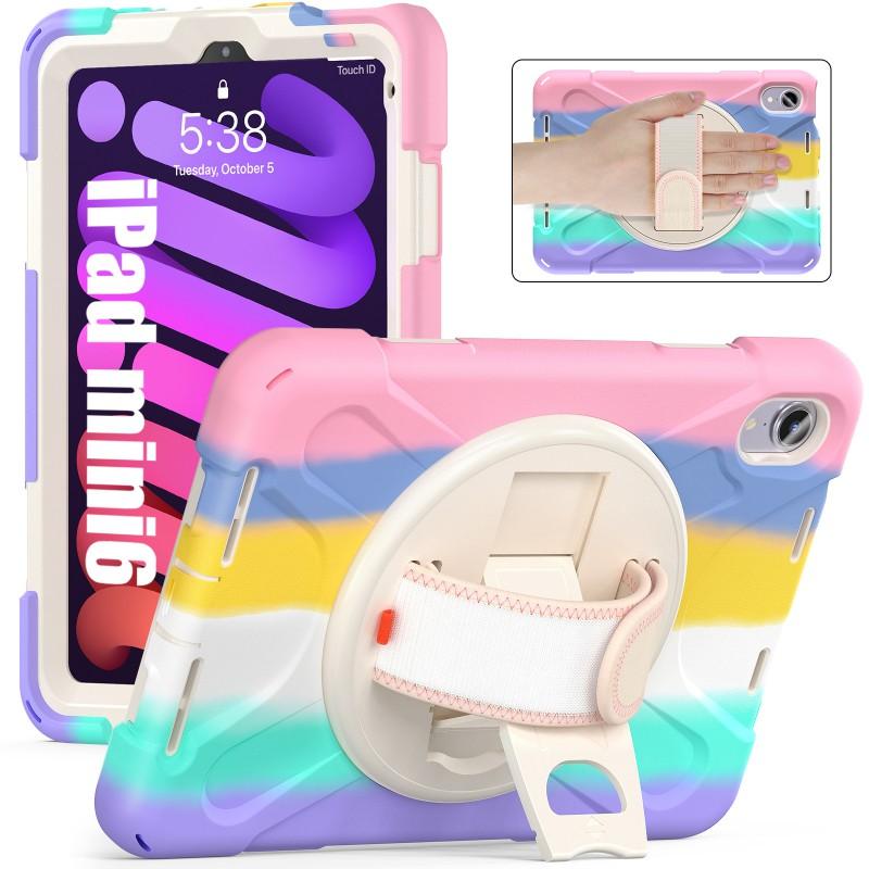 IPad 10.2 Case With Pencil Slot Rotating Handheld Stand TPU Shockproof Cover 7th 8th Gen