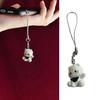 Fashionable Sturdy Resin Cats Pendant Phone Charm Keychain for Girls Perfect for Decorating Bags and Backpacks Ornament