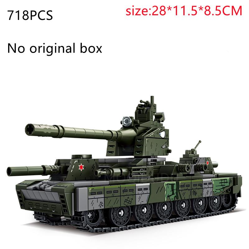 Technology Military Tank Model Building Blocks Toy Set Creative MOC KV44/99 Tanks Ornament Vehicle Bricks Toy for Boy Gifts