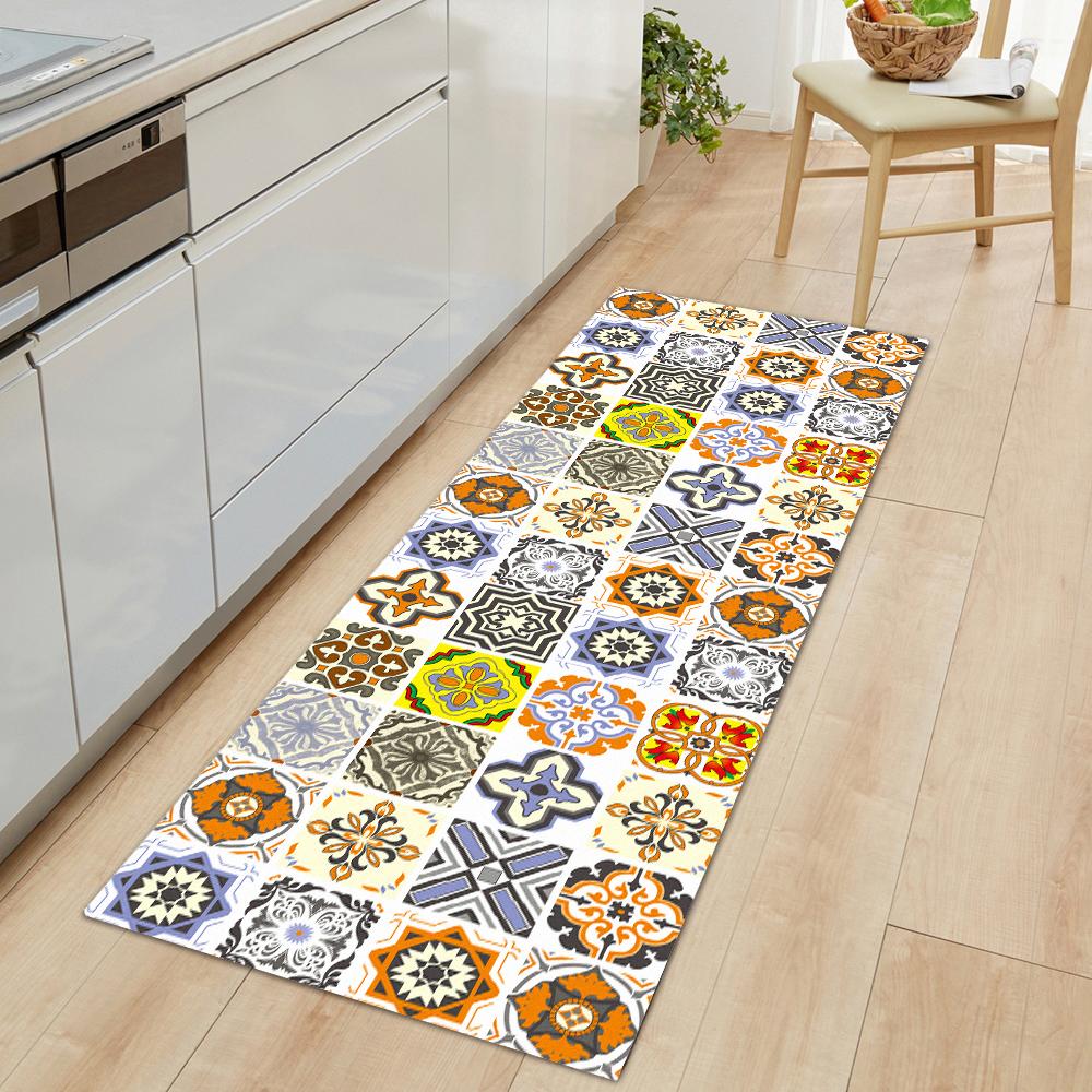 Non-Slip Kitchen Carpets For Living Room Long Area Rug Kitchen Floor Mat Carpets Bathroom Entrance Door Mat Home Decor Alfombra