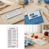 Portable Crochet Gauge Checkers Plastic Grids Ruler Instants Stitching Counter for Knitting Craft Enthusiasts