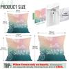 4pcs/setGreen and Pink Hawaiian Theme Cushions Pillowcase Polyester Cushion Cover Throw Pillow Pillowcover Home Car Sofa Decor