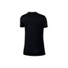 Nike Schnelltrocknendes Logo Rundhals-Pullover Kurzarm-T-Shirt Damen Tops Schwarz AQ3210-010